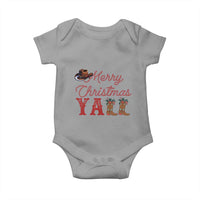 Western Cowboy Howdy Baby Onesie Merry Christmas Yall Cowgirl Boots Hat - Wonder Print Shop