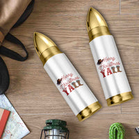 Western Cowboy Howdy Bullet Tumbler Merry Christmas Yall Cowgirl Boots Hat - Wonder Print Shop