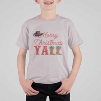 Western Cowboy Howdy T Shirt For Kid Merry Christmas Yall Cowgirl Boots Hat - Wonder Print Shop
