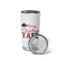 Western Cowboy Howdy Tumbler Cup Merry Christmas Yall Cowgirl Boots Hat - Wonder Print Shop