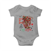 Let Us Go Girls Baby Onesie Christmas Cowgirl Boots - Wonder Print Shop