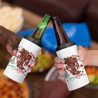 Let Us Go Girls 4 in 1 Can Cooler Tumbler Christmas Cowgirl Boots - Wonder Print Shop