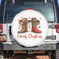 Howdy Christmas Spare Tire Cover Western Cowboy Boots Country - Wonder Print Shop