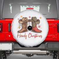 Howdy Christmas Spare Tire Cover Western Cowboy Boots Country - Wonder Print Shop