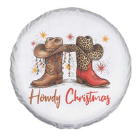 Howdy Christmas Spare Tire Cover Western Cowboy Boots Country - Wonder Print Shop