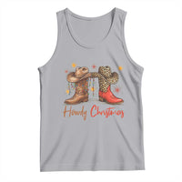 Howdy Christmas Tank Top Western Cowboy Boots Country - Wonder Print Shop