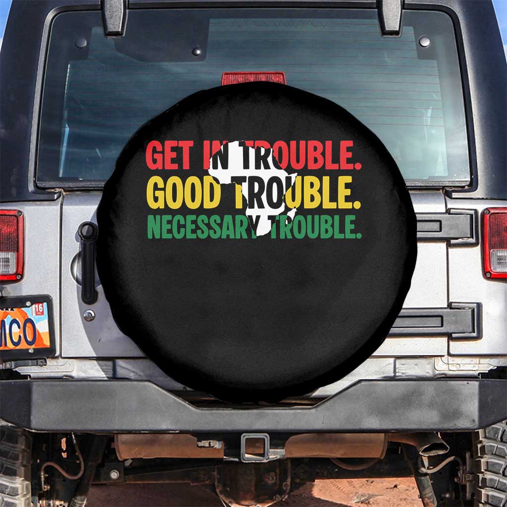 John Lewis Quote Affrican American Spare Tire Cover Get in Good Necessary Trouble
