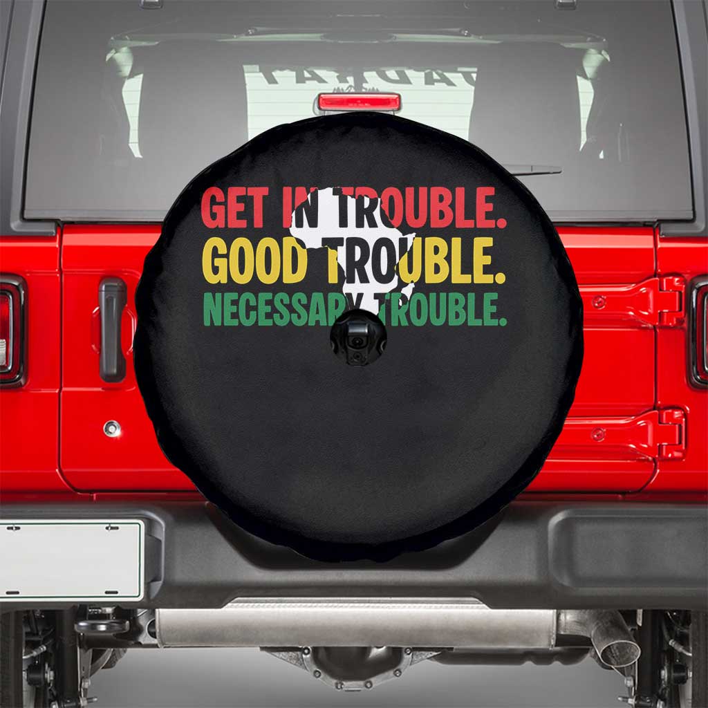 John Lewis Quote Affrican American Spare Tire Cover Get in Good Necessary Trouble