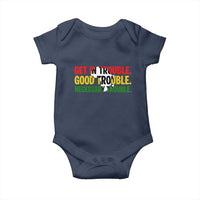 John Lewis Quote Affrican American Baby Onesie Get in Good Necessary Trouble