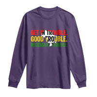 John Lewis Quote Affrican American Long Sleeve Shirt Get in Good Necessary Trouble