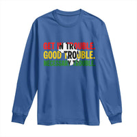 John Lewis Quote Affrican American Long Sleeve Shirt Get in Good Necessary Trouble