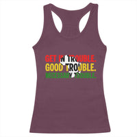 John Lewis Quote Affrican American Racerback Tank Top Get in Good Necessary Trouble