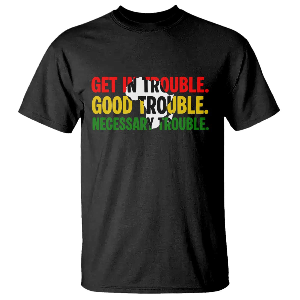 John Lewis Quote Affrican American T Shirt Get in Good Necessary Trouble