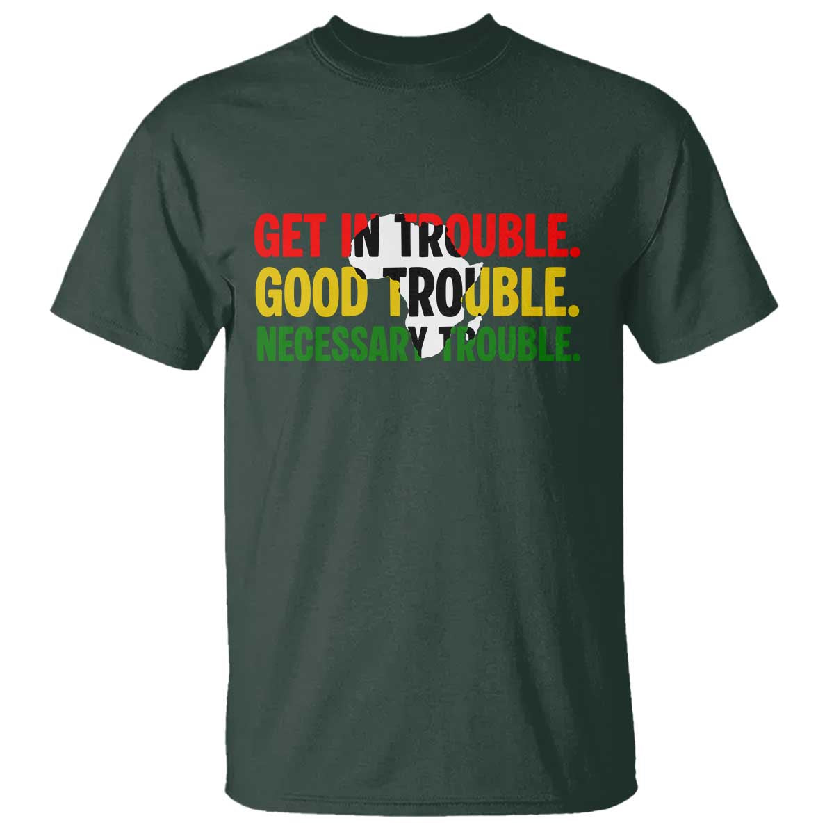 John Lewis Quote Affrican American T Shirt Get in Good Necessary Trouble