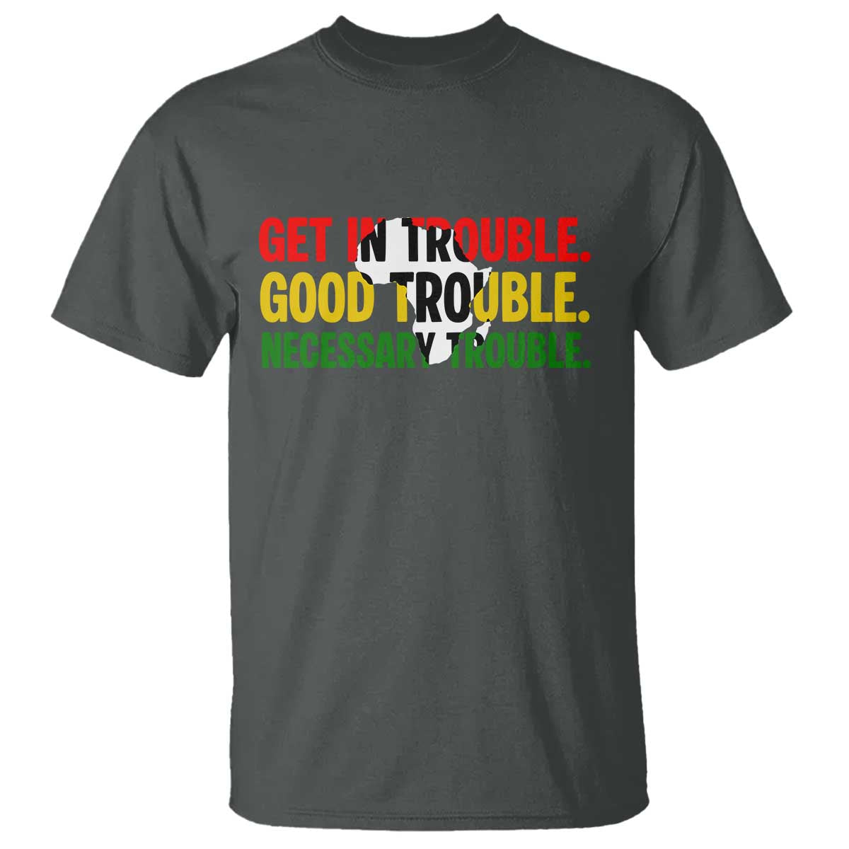 John Lewis Quote Affrican American T Shirt Get in Good Necessary Trouble