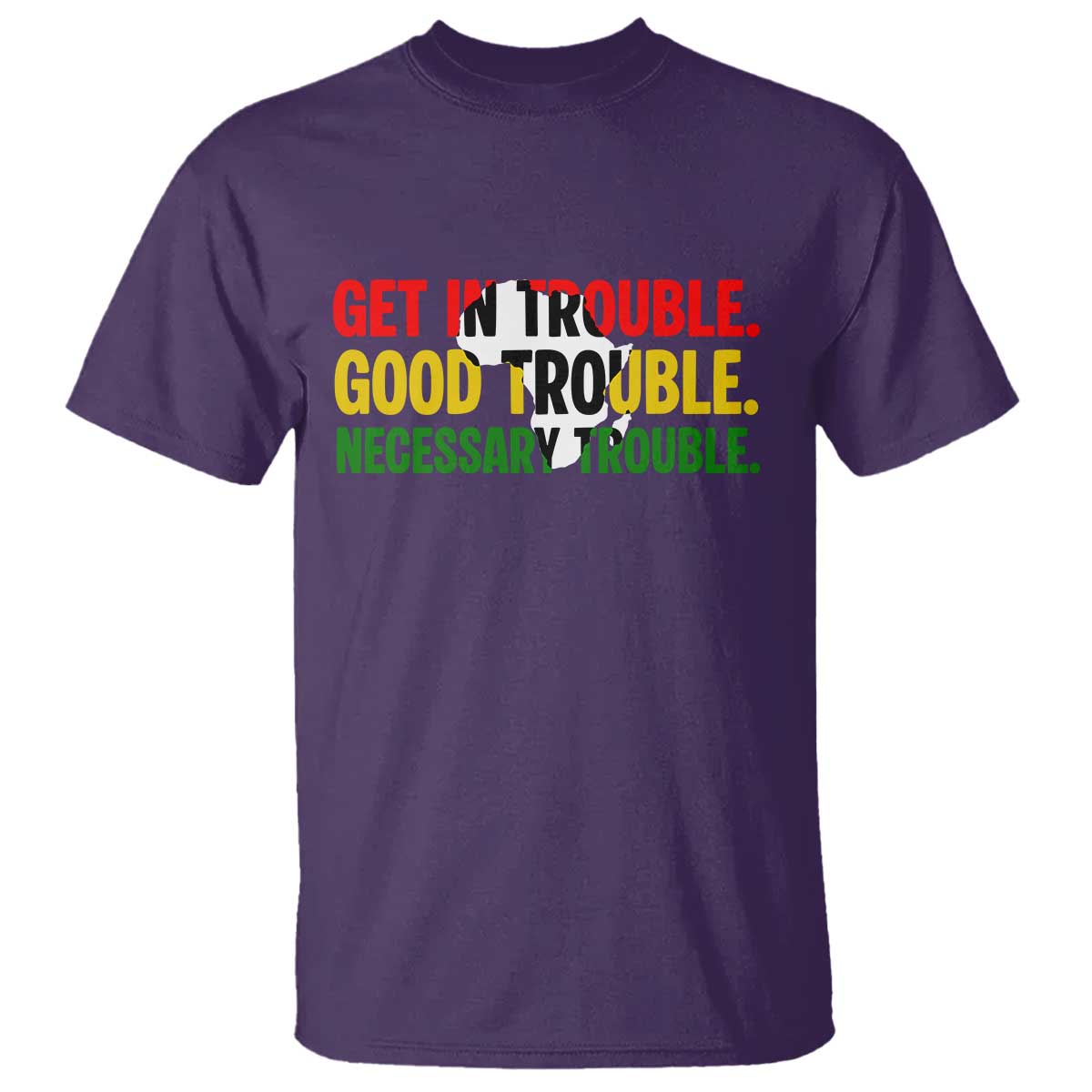 John Lewis Quote Affrican American T Shirt Get in Good Necessary Trouble
