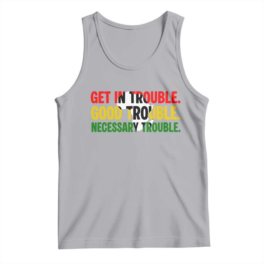 John Lewis Quote Affrican American Tank Top Get in Good Necessary Trouble