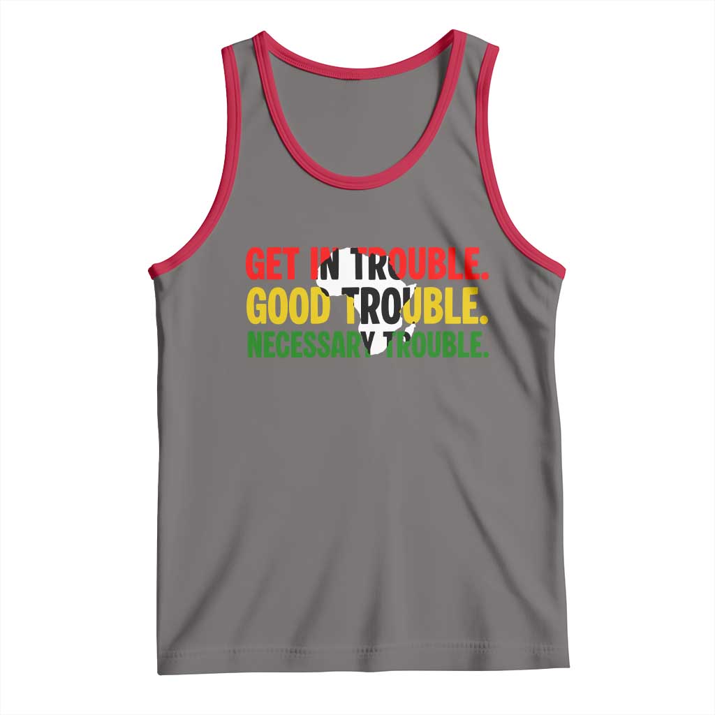 John Lewis Quote Affrican American Tank Top Get in Good Necessary Trouble