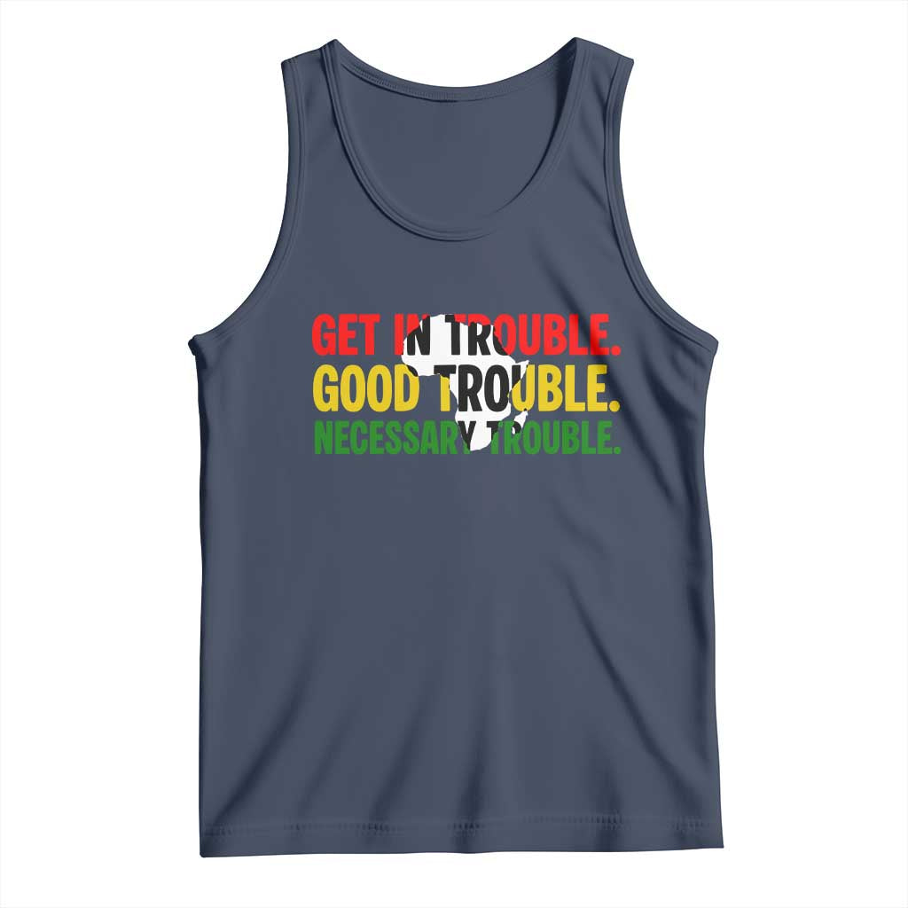 John Lewis Quote Affrican American Tank Top Get in Good Necessary Trouble