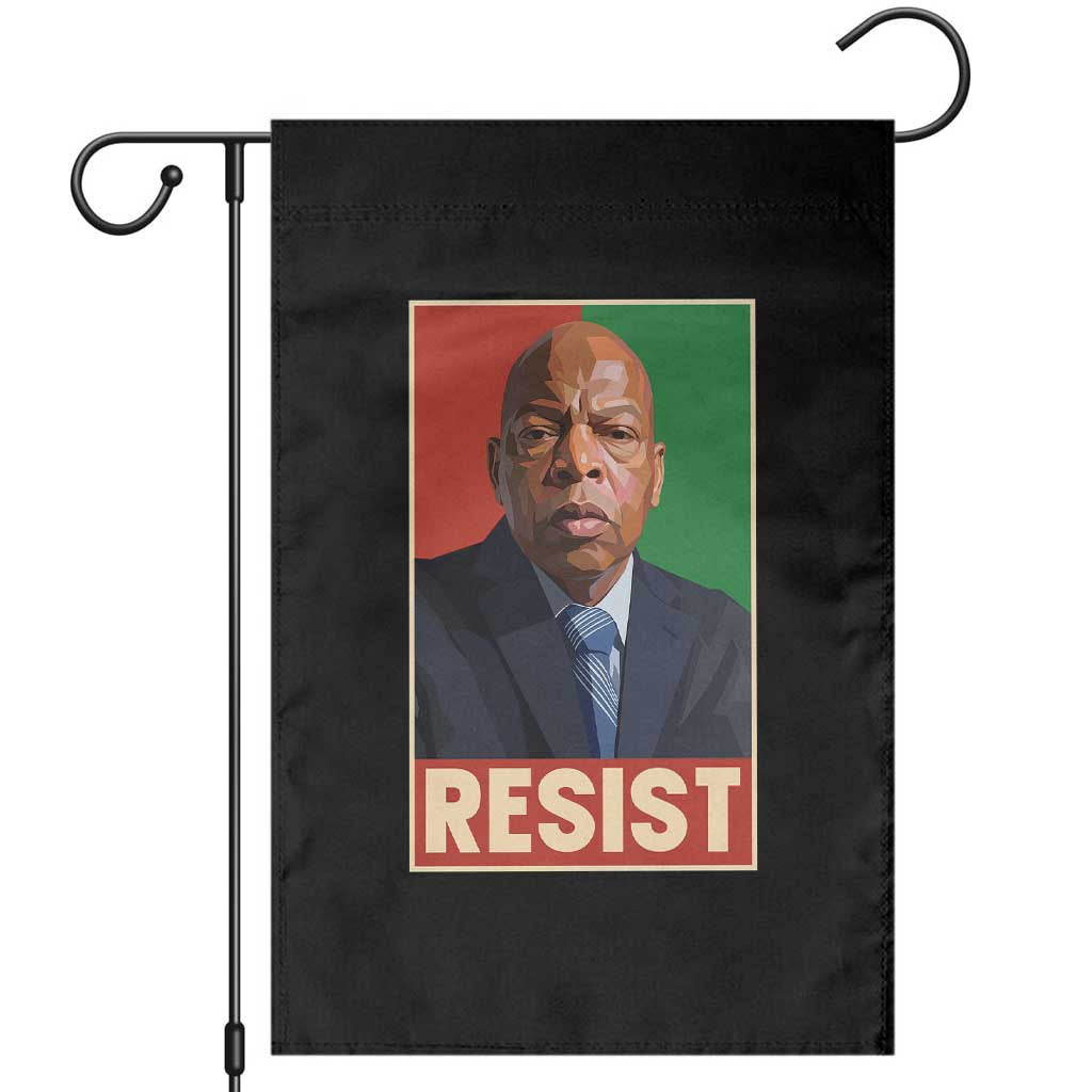 Resist Protest Civil Rights Garden Flag John Lewis Black History