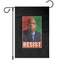 Resist Protest Civil Rights Garden Flag John Lewis Black History