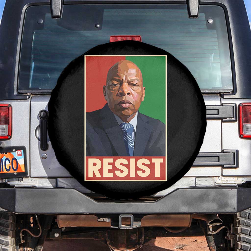 Resist Protest Civil Rights Spare Tire Cover John Lewis Black History