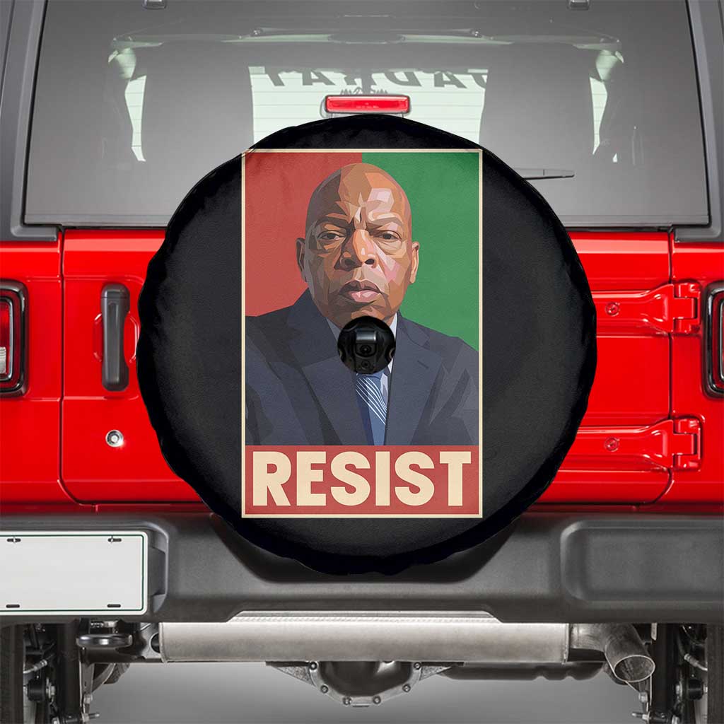 Resist Protest Civil Rights Spare Tire Cover John Lewis Black History