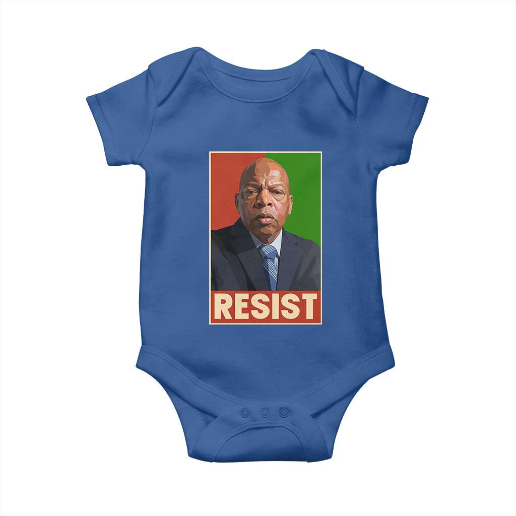Resist Protest Civil Rights Baby Onesie John Lewis Black History