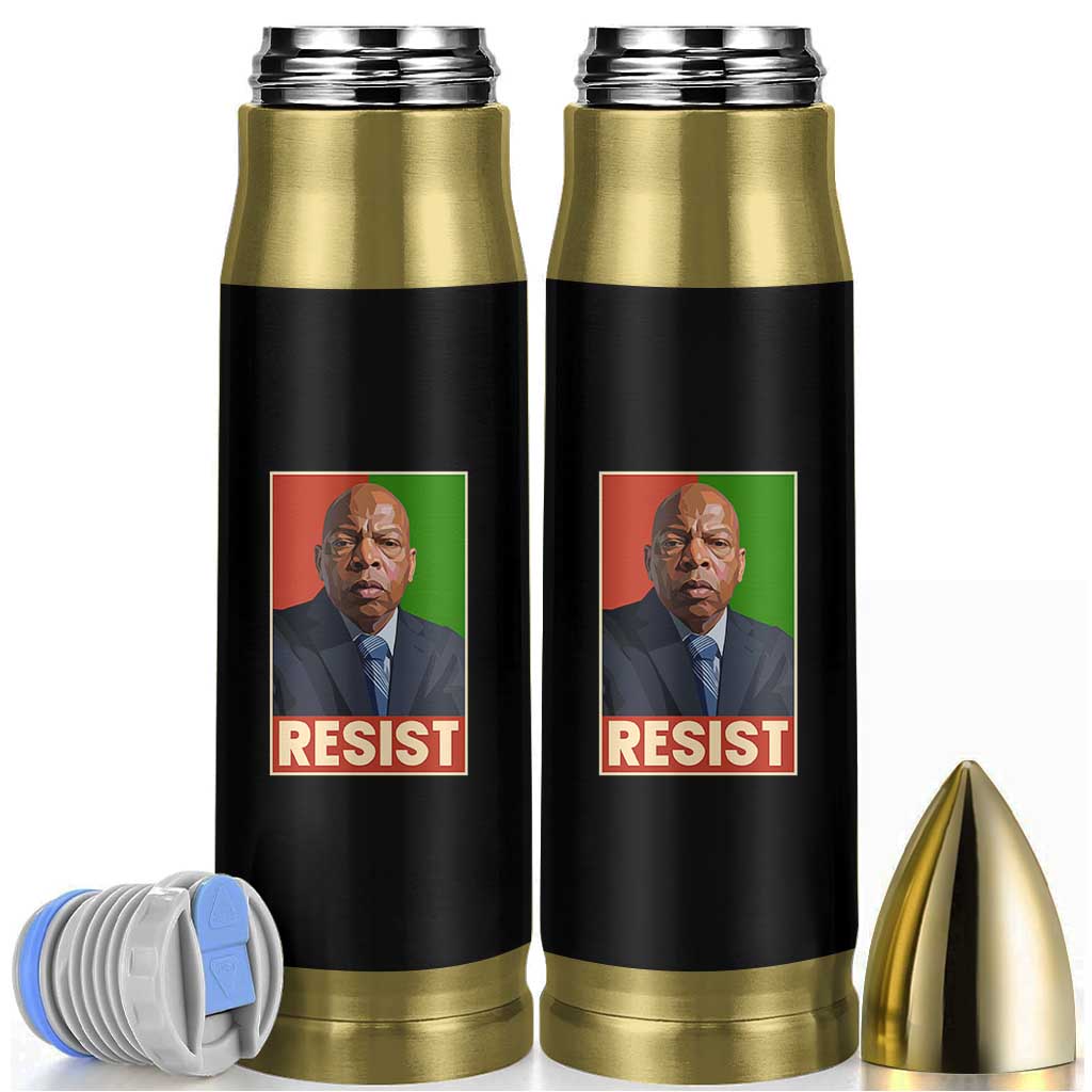 Resist Protest Civil Rights Bullet Tumbler John Lewis Black History