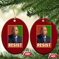 Resist Protest Civil Rights Ceramic Ornament John Lewis Black History