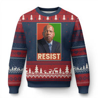 Resist Protest Civil Rights Ugly Christmas Sweater John Lewis Black History
