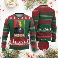 Resist Protest Civil Rights Ugly Christmas Sweater John Lewis Black History