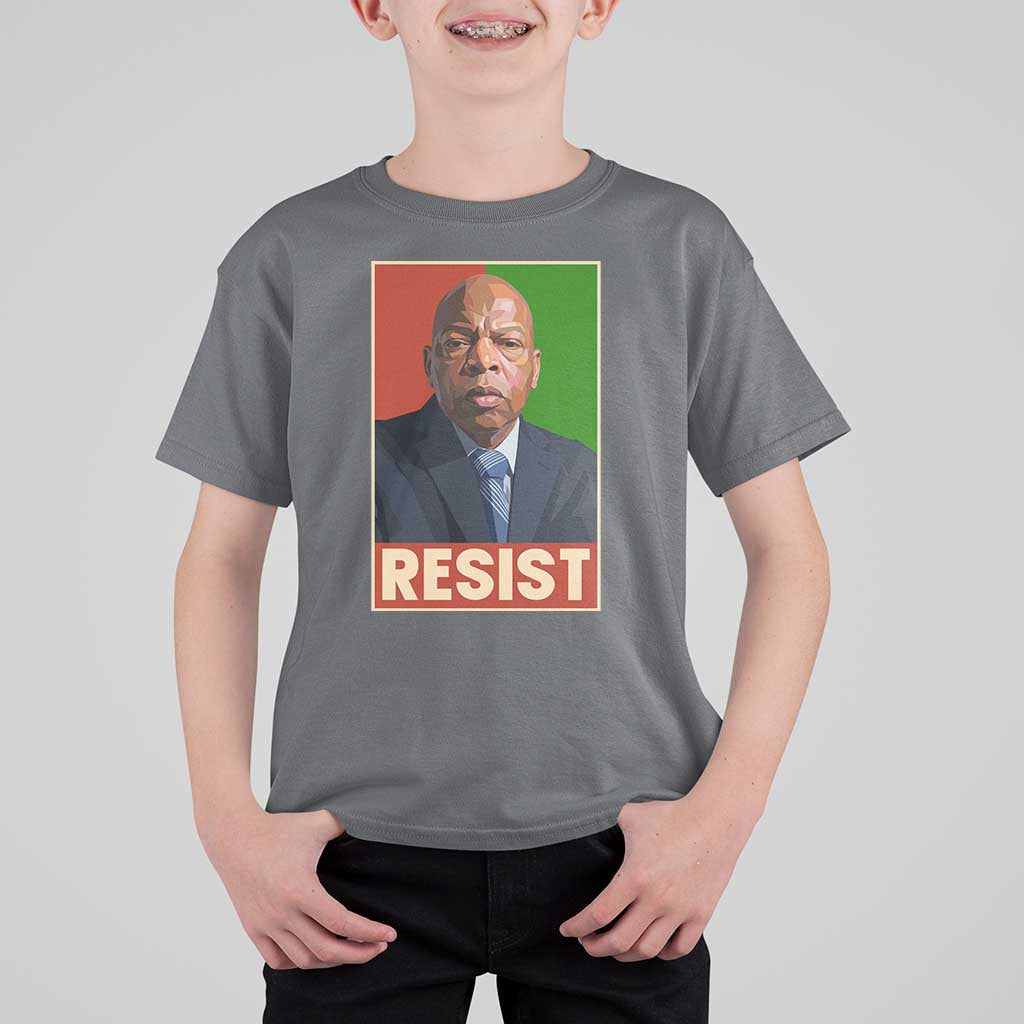 Resist Protest Civil Rights T Shirt For Kid John Lewis Black History