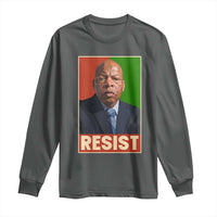 Resist Protest Civil Rights Long Sleeve Shirt John Lewis Black History