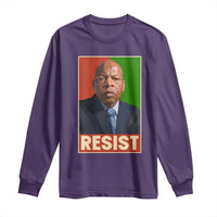 Resist Protest Civil Rights Long Sleeve Shirt John Lewis Black History
