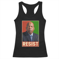 Resist Protest Civil Rights Racerback Tank Top John Lewis Black History