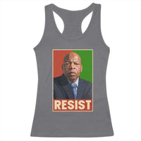 Resist Protest Civil Rights Racerback Tank Top John Lewis Black History