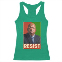 Resist Protest Civil Rights Racerback Tank Top John Lewis Black History