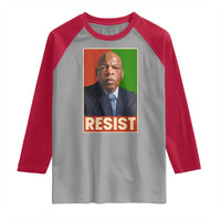 Resist Protest Civil Rights Raglan Shirt John Lewis Black History