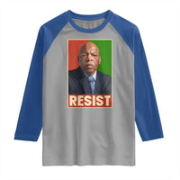 Resist Protest Civil Rights Raglan Shirt John Lewis Black History