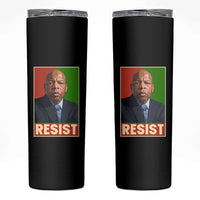 Resist Protest Civil Rights Skinny Tumbler John Lewis Black History