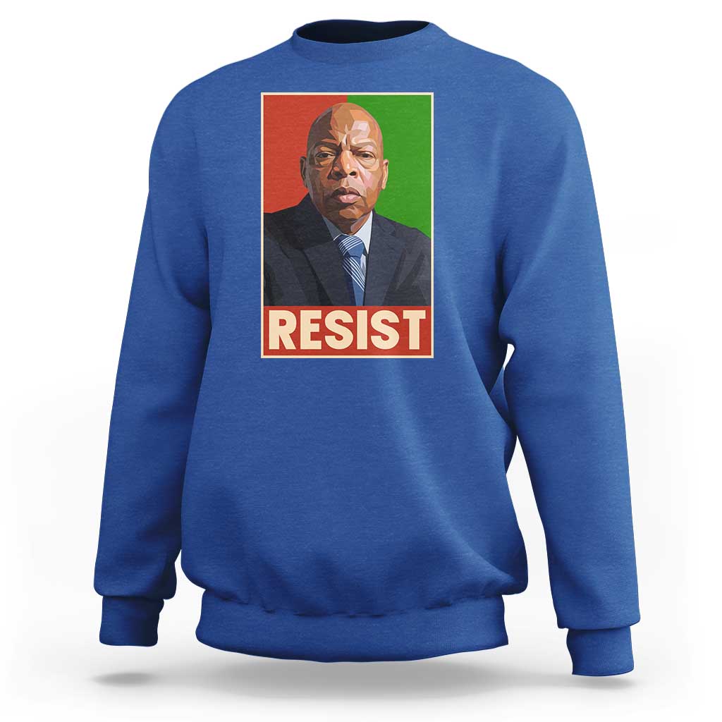 Resist Protest Civil Rights Sweatshirt John Lewis Black History