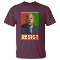 Resist Protest Civil Rights T Shirt John Lewis Black History