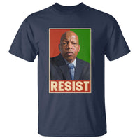 Resist Protest Civil Rights T Shirt John Lewis Black History