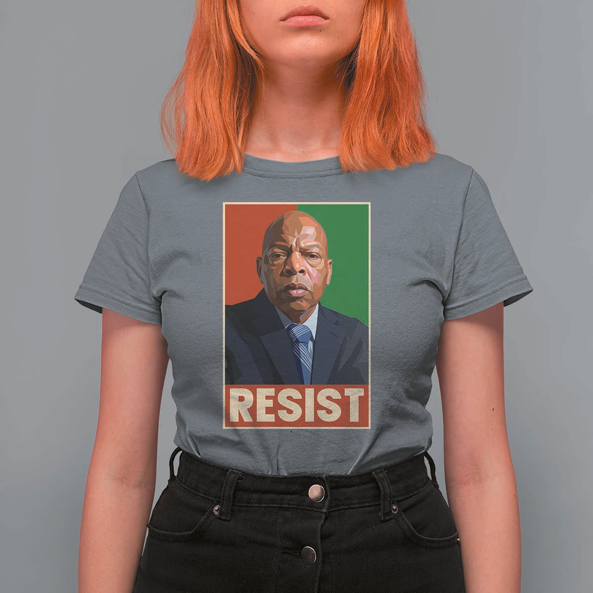 Resist Protest Civil Rights T Shirt For Women John Lewis Black History