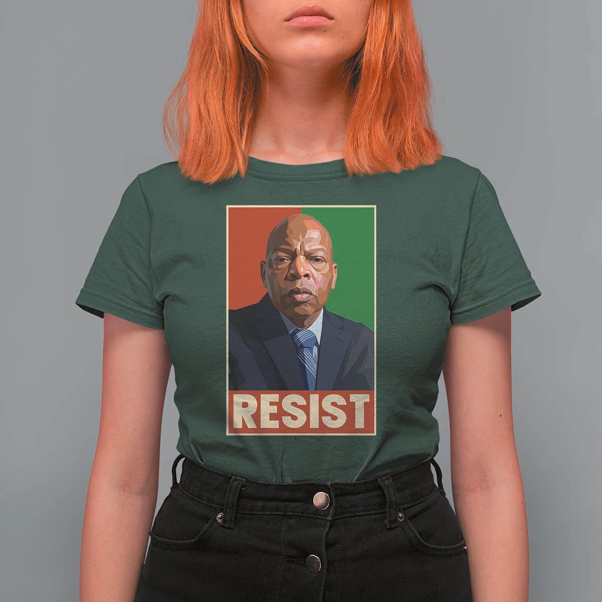 Resist Protest Civil Rights T Shirt For Women John Lewis Black History
