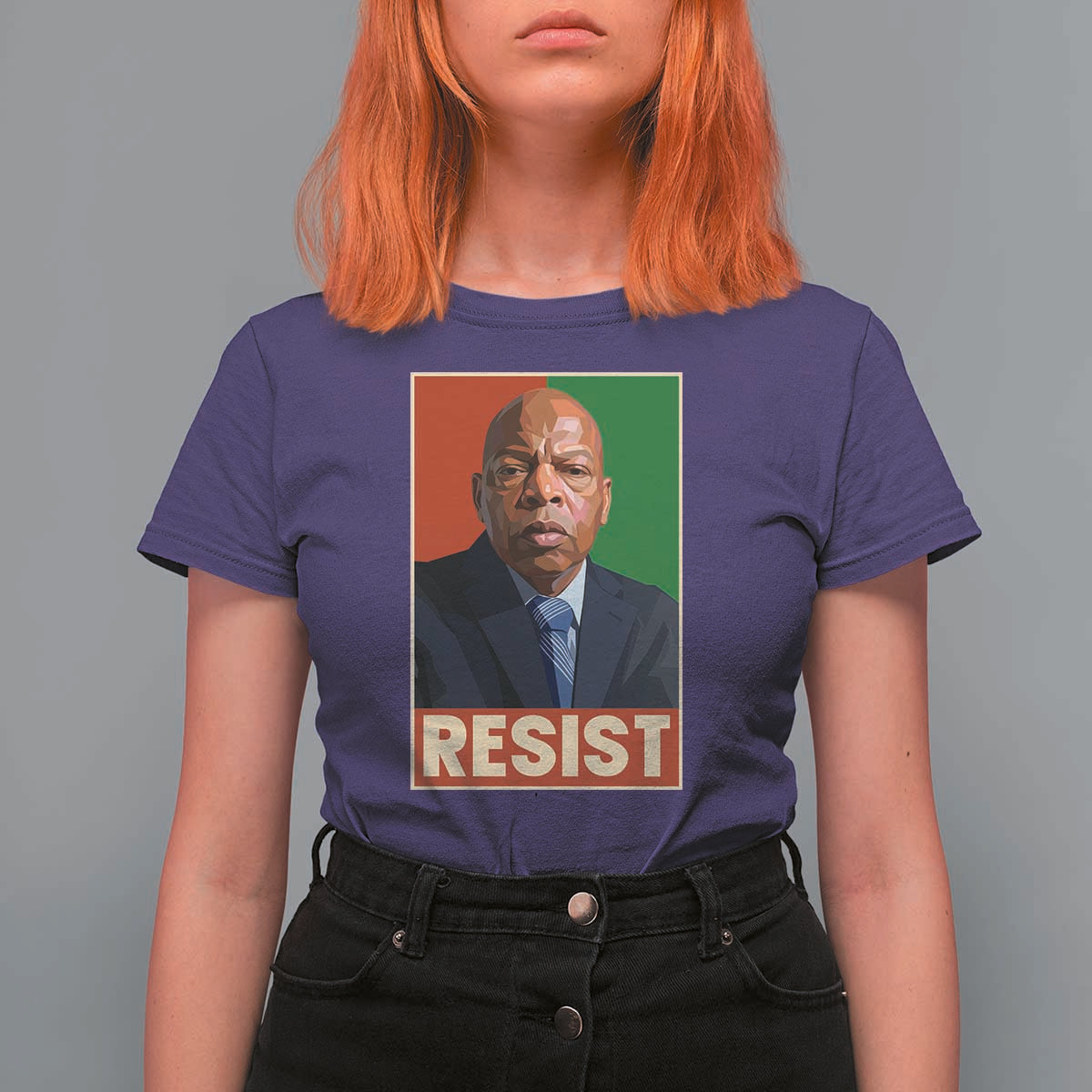 Resist Protest Civil Rights T Shirt For Women John Lewis Black History