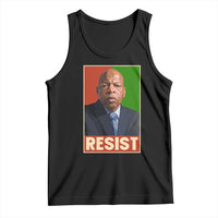 Resist Protest Civil Rights Tank Top John Lewis Black History