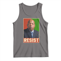 Resist Protest Civil Rights Tank Top John Lewis Black History