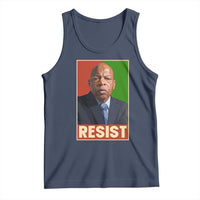 Resist Protest Civil Rights Tank Top John Lewis Black History